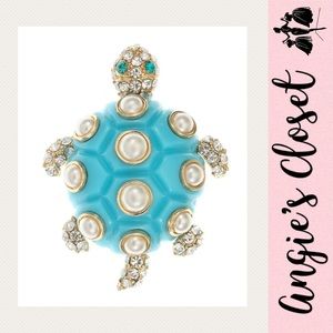 Blue Turtle Brooch 🐢